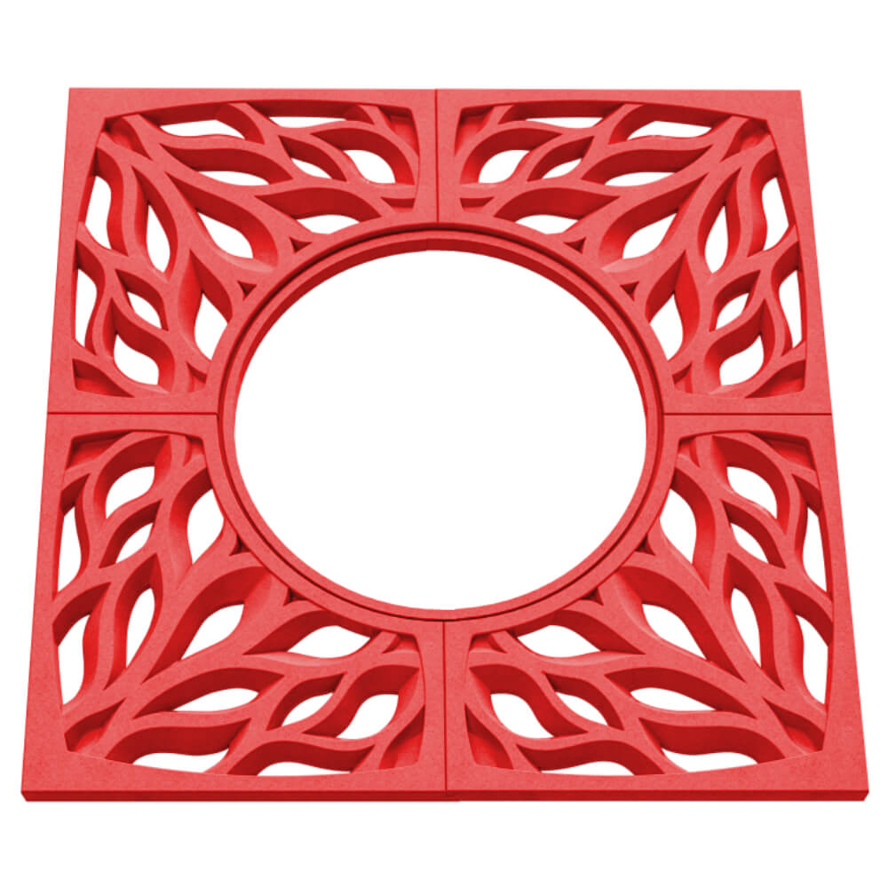 Приствольная решетка для дерева ZKING CRUST 1.2х1.2м Красная в Улан-Удэ фото