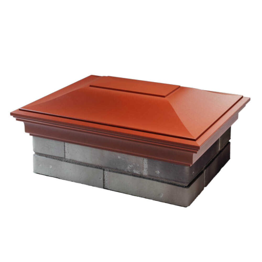 Колпак Zking Монблан Красный на столб 2х1.5 кирпича (515х385мм) в Улан-Удэ фото