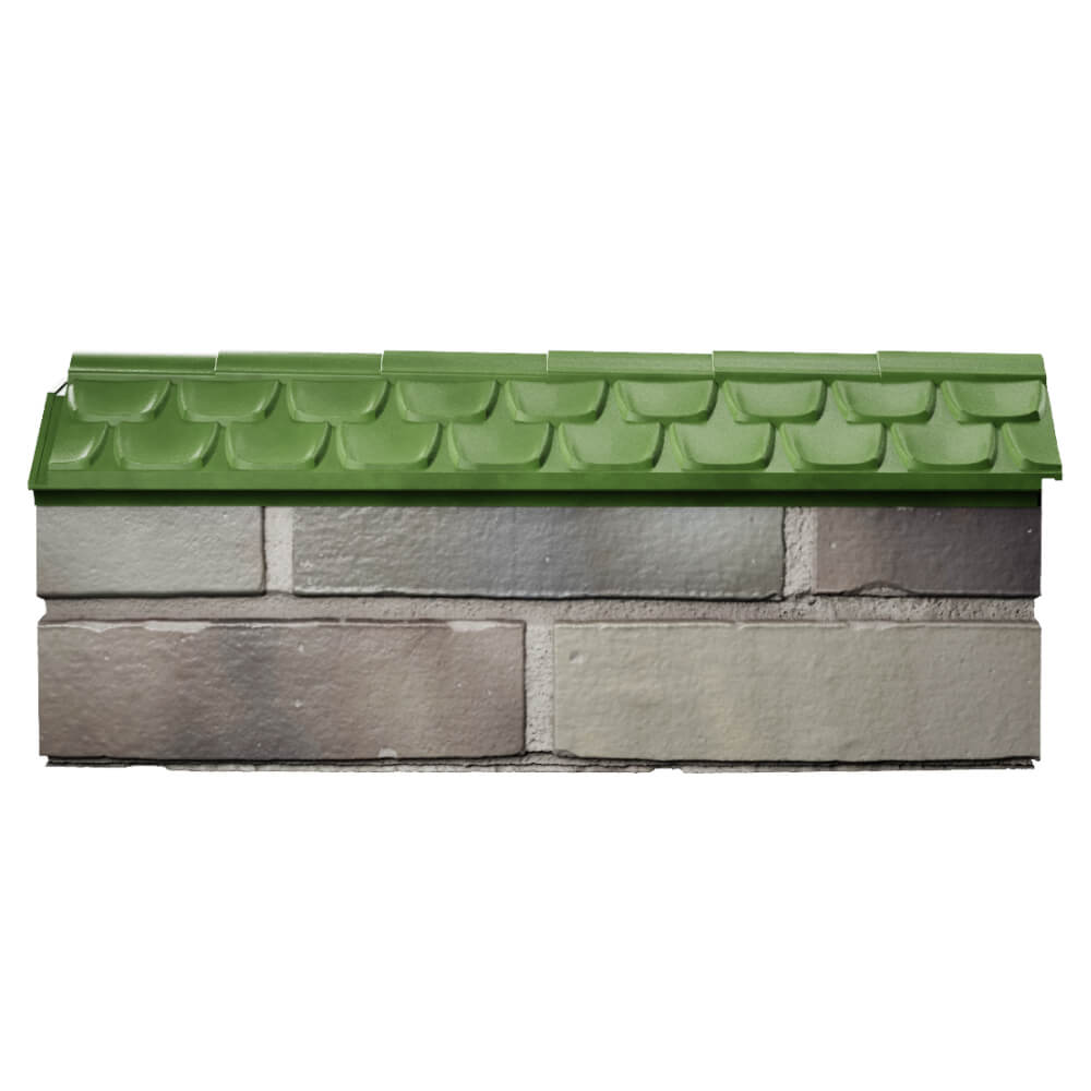 Парапет Zking Эльбрус Зеленый с посадкой на 0.5 кирпича (130мм) в Улан-Удэ фото