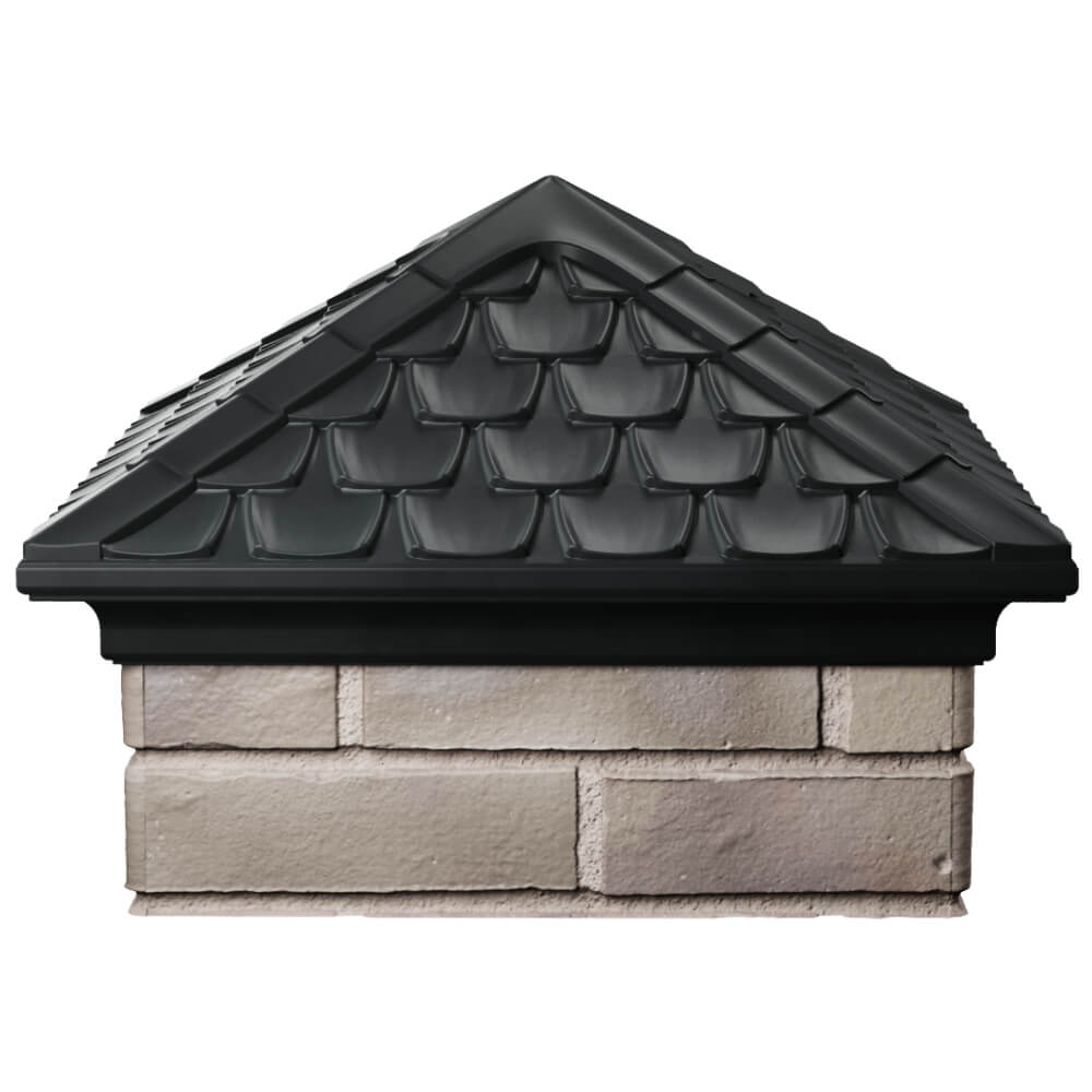 Колпак Zking Эльбрус Черный на столб 1.5х1.5 кирпича (385х385мм) Улан-Удэ фото