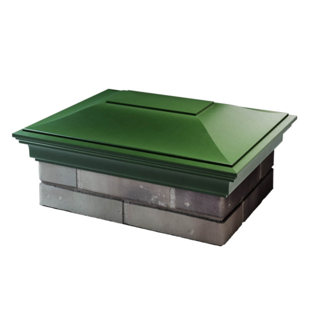 Колпак Zking Монблан Зеленый на столб 2х1.5 кирпича (515х385мм) в Улан-Удэ фото