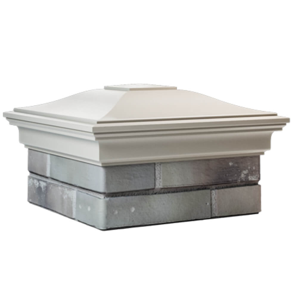 Колпак Zking Монблан Бежевый на столб 1.5х1.5 кирпича (385х385мм) в Улан-Удэ фото