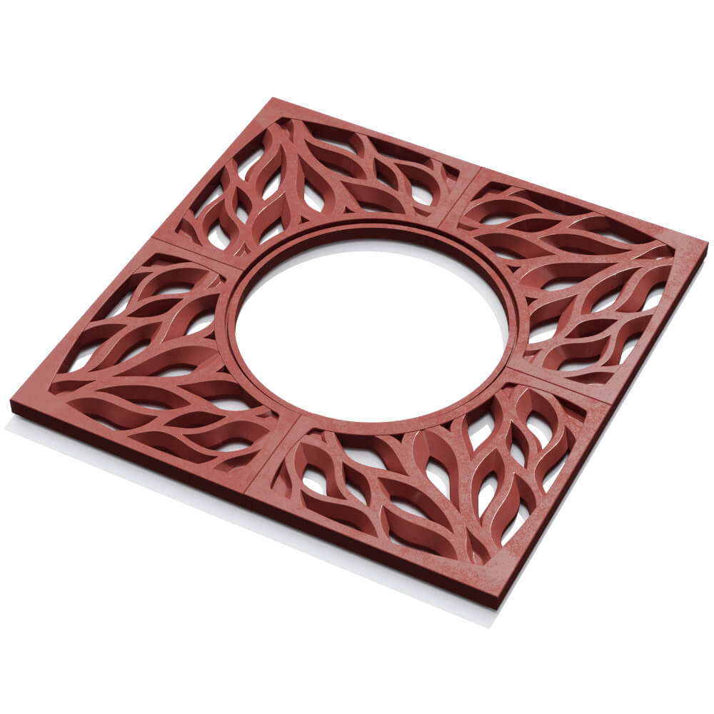 Приствольная решетка для дерева ZKING CRUST 1.2х1.2м Красная в Улан-Удэ фото