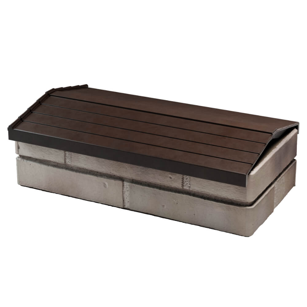 Парапет Zking Бона ХайТек Коричневый с посадкой на 1 кирпич (200/225/255мм) в Улан-Удэ фото