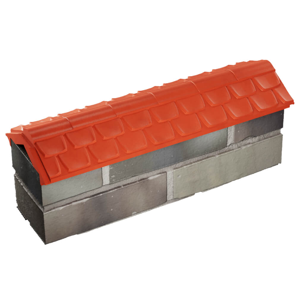 Парапет Zking Эльбрус Красный с посадкой на 0.5 кирпича (130мм) в Улан-Удэ фото