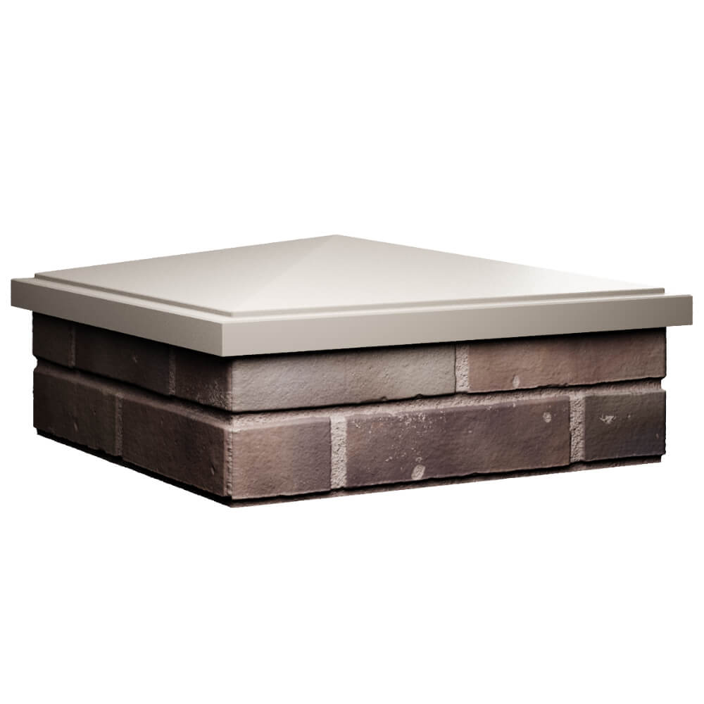 Колпак Zking БонаМоно Бежевый на столб 2х2 кирпича (515х515, 530х530мм) в Улан-Удэ фото