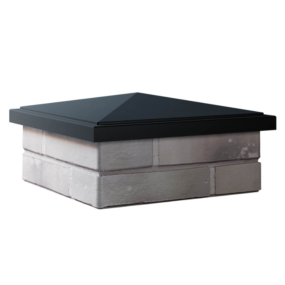 Колпак Zking БонаМоно Черный на столб 1.5х1.5 кирпича (385х385, 400х400мм) в Улан-Удэ фото