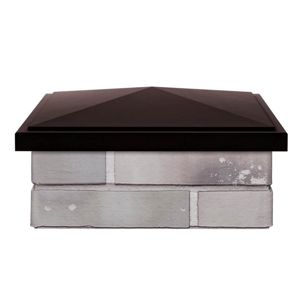 Колпак Zking БонаМоно Коричневый на столб 1.5х1.5 кирпича (385х385, 400х400мм) Улан-Удэ фото