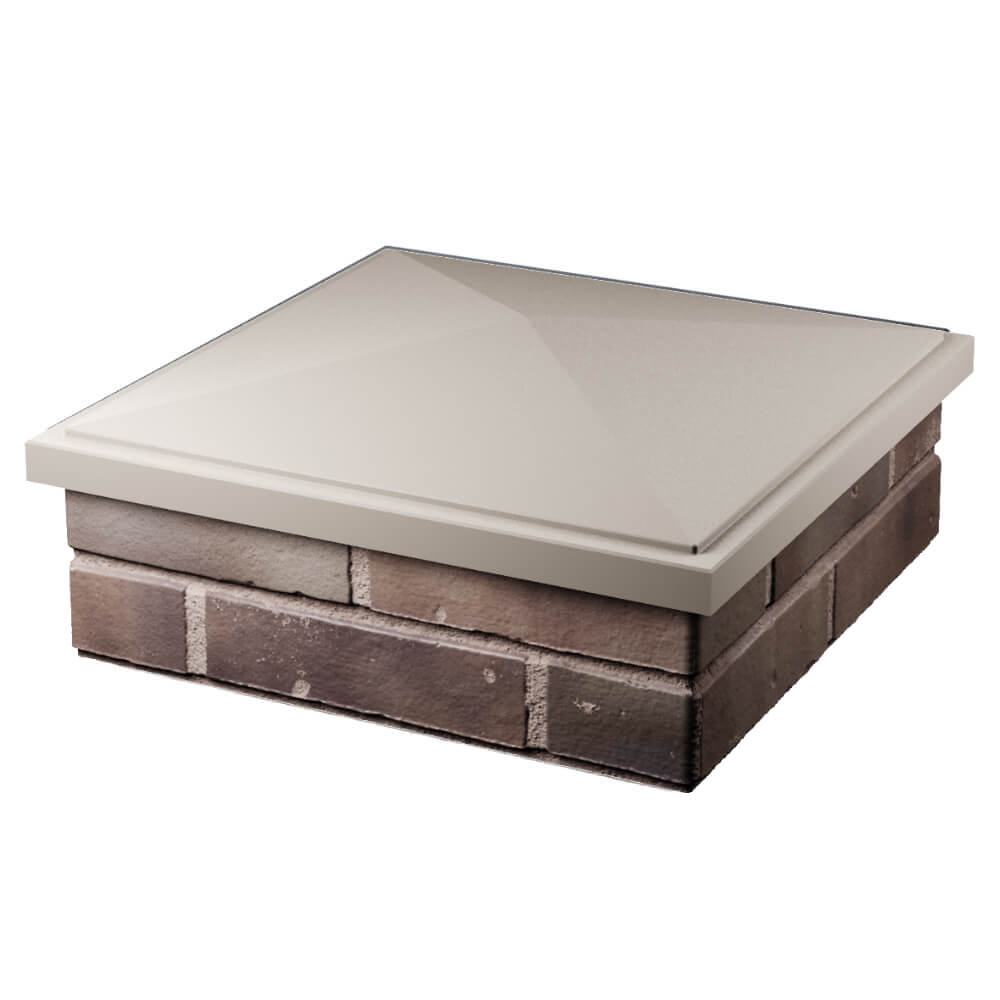 Колпак Zking БонаМоно Бежевый на столб 2х2 кирпича (515х515, 530х530мм) в Улан-Удэ фото