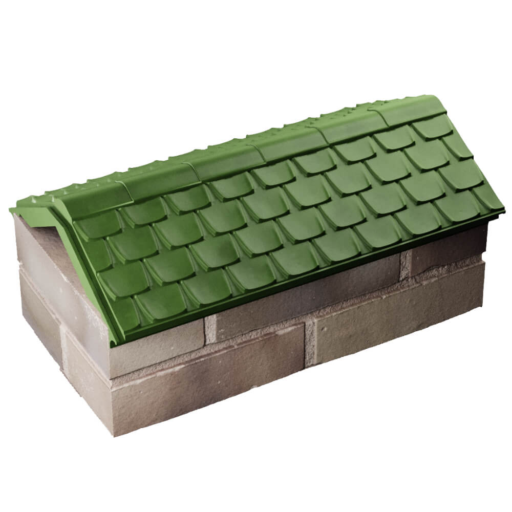Парапет Zking Эльбрус Зеленый с посадкой на 1 кирпич (255мм) в Улан-Удэ фото
