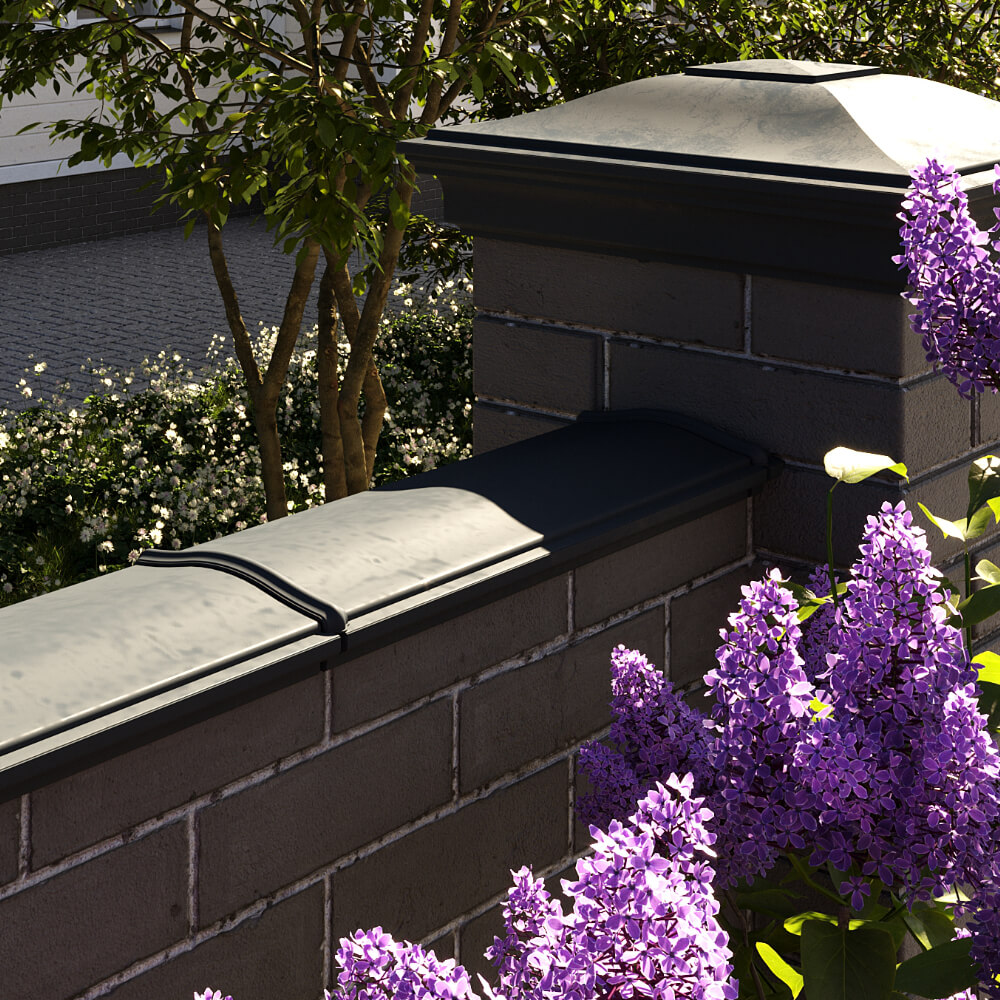 Парапет Zking Монблан Черный посадка на 0.5 кирпича (130мм) в Улан-Удэ фото