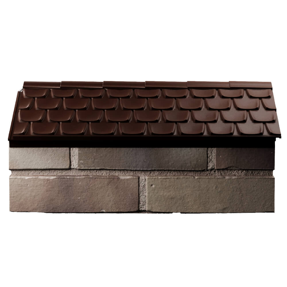 Парапет Zking Эльбрус Коричневый с посадкой на 1 кирпич (255мм) в Улан-Удэ фото