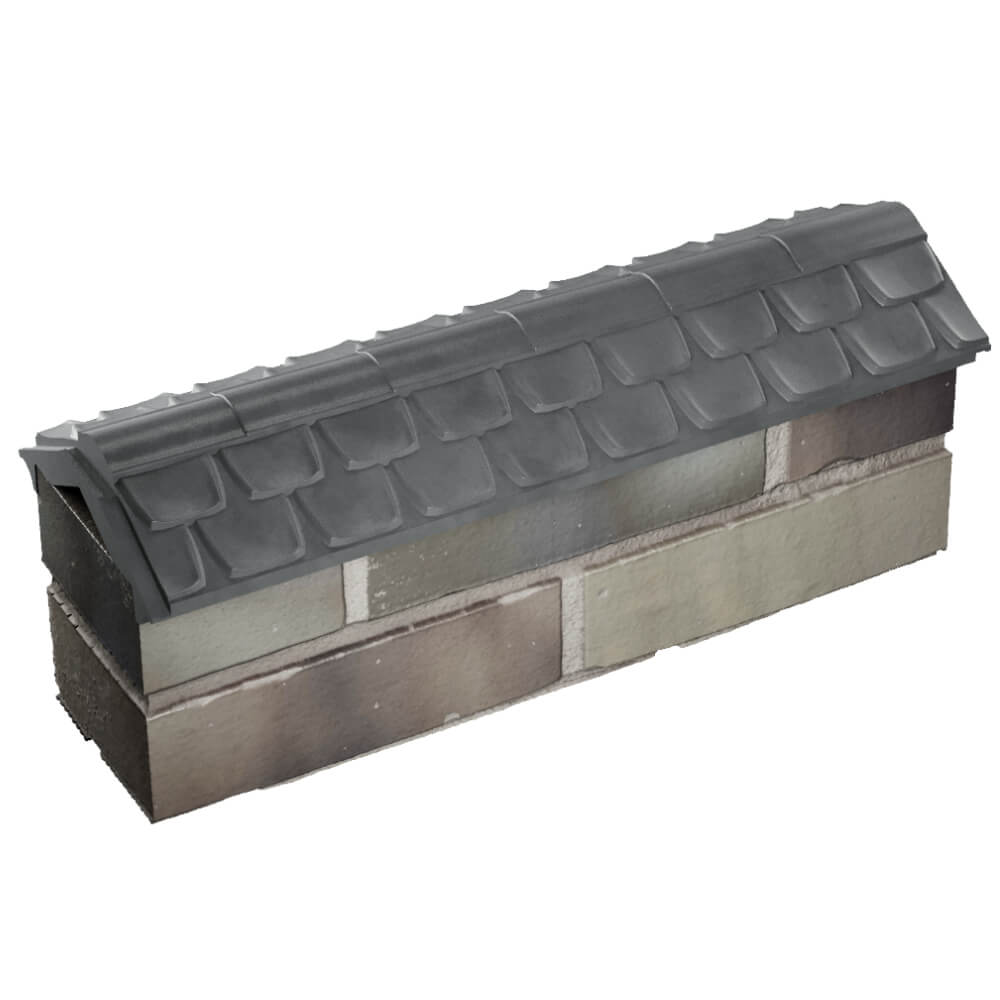 Парапет Zking Эльбрус Серый с посадкой на 0.5 кирпича (130мм) в Улан-Удэ фото