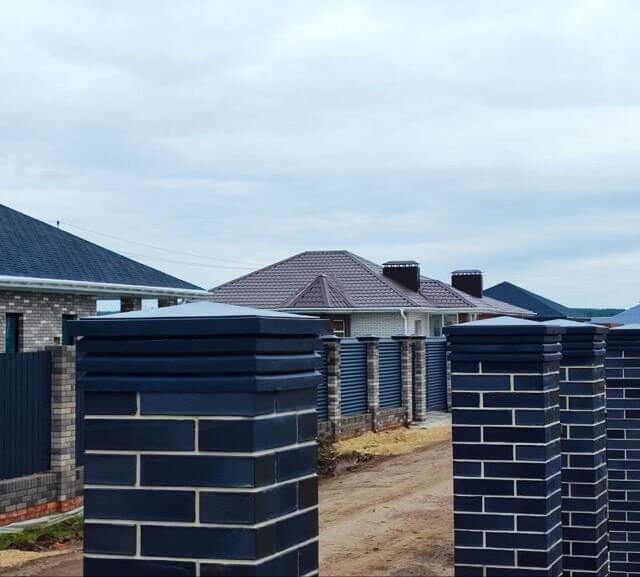 Колпак Zking Бона ХайТек Серый на столб 1.5х1.5 кирпича (385х385мм) в Улан-Удэ фото