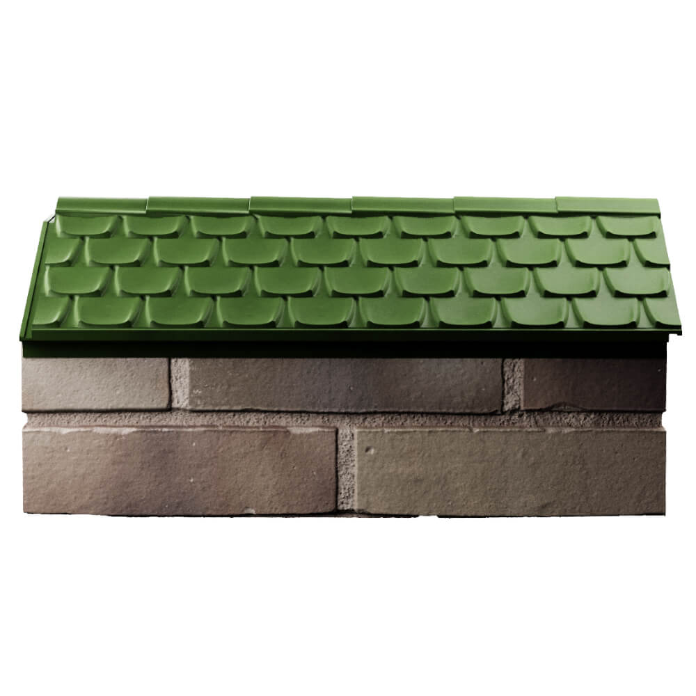 Парапет Zking Эльбрус Зеленый с посадкой на 1 кирпич (255мм) в Улан-Удэ фото