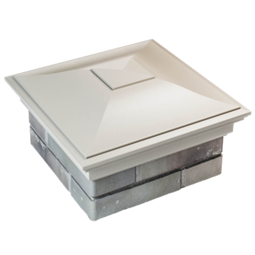 Колпак Zking Монблан Бежевый на столб 1.5х1.5 кирпича (385х385мм) в Улан-Удэ фото