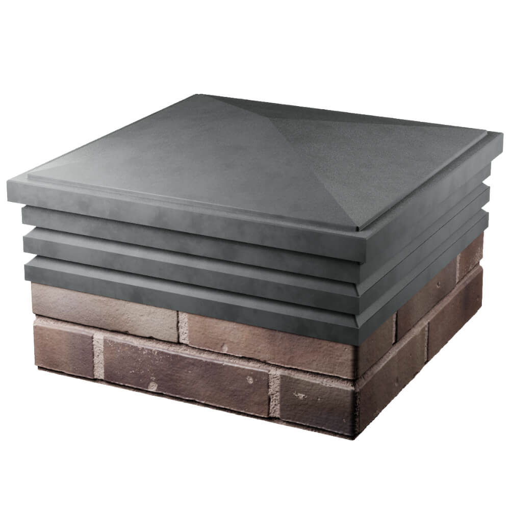 Колпак Zking Бона ХайТек Серый на столб 2х2 кирпича (513х513мм) в Улан-Удэ фото