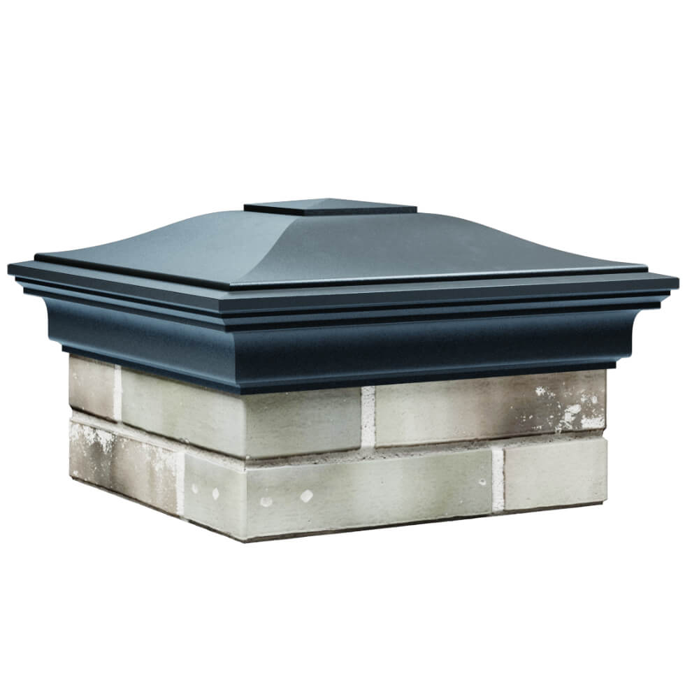 Колпак Zking Монблан Серый на столб 1.5х1.5 кирпича (385х385мм) в Улан-Удэ фото