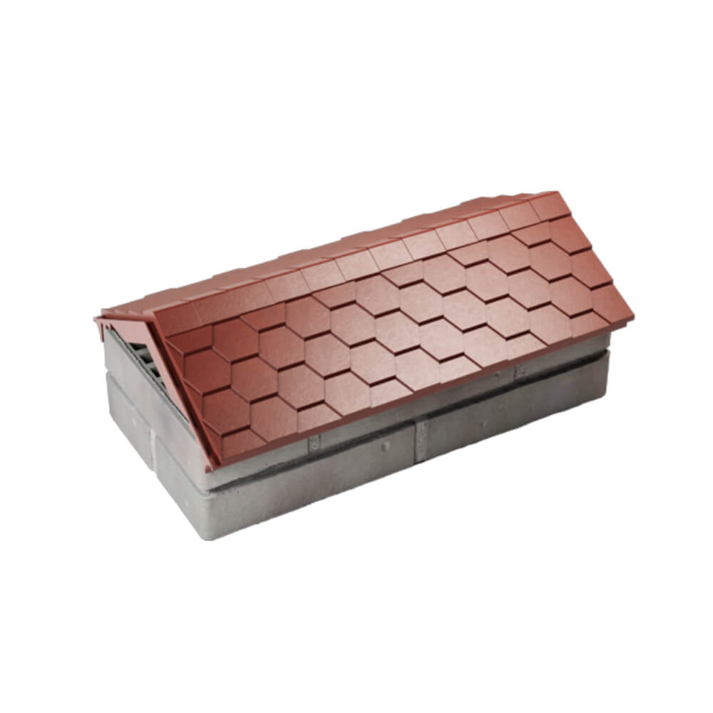 Парапет Zking Эверест Красный с посадкой на 1 кирпич (200/225/255мм) в Улан-Удэ фото