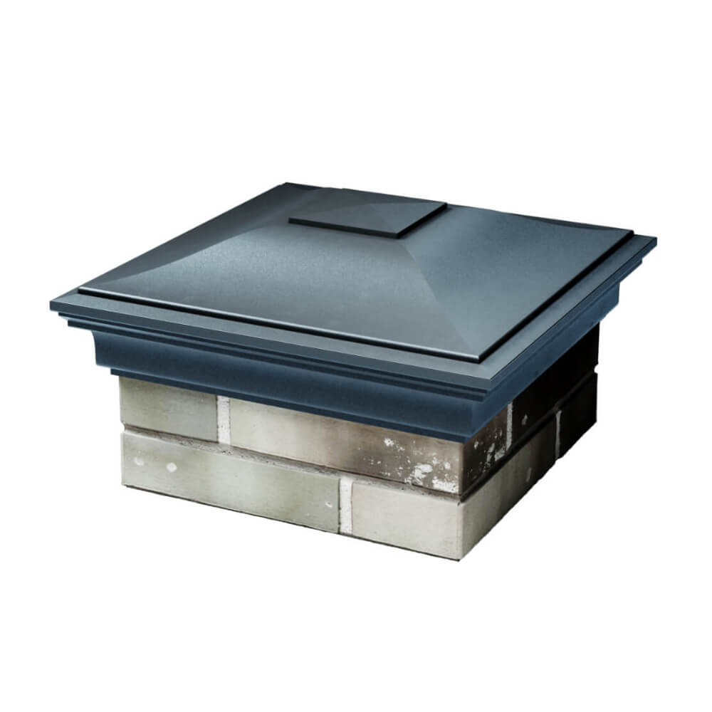 Колпак Zking Монблан Серый на столб 1.5х1.5 еврокирпича 0.7НФ (355х355мм) в Улан-Удэ фото