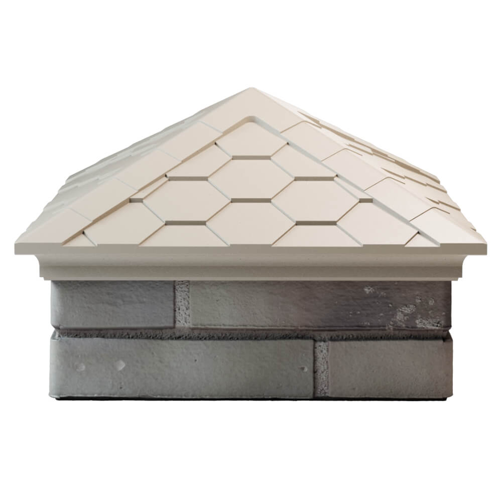 Колпак Zking Эверест Бежевый на столб 1.5х1.5 кирпича (390х390мм) Улан-Удэ фото