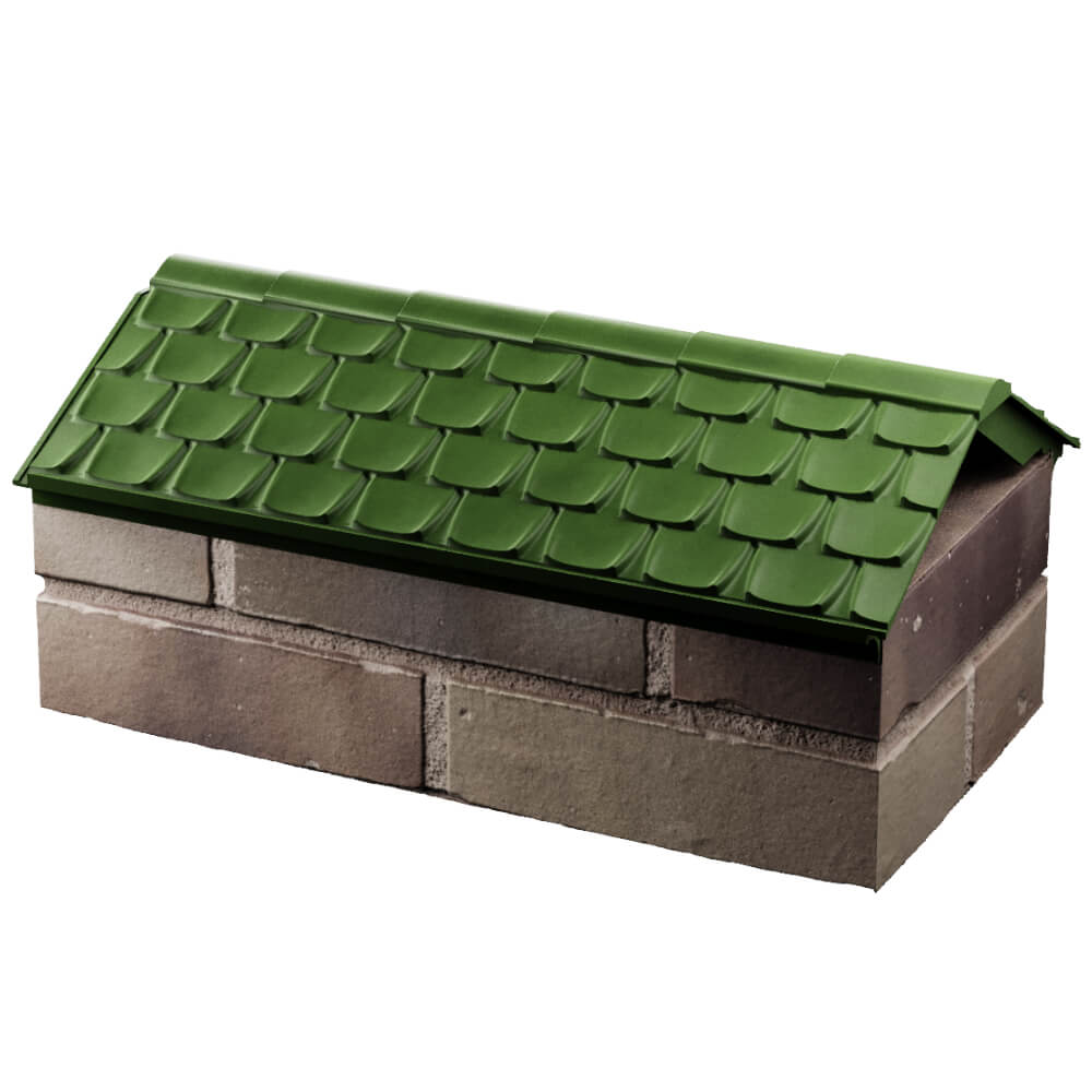 Парапет Zking Эльбрус Зеленый с посадкой на 1 кирпич (255мм) в Улан-Удэ фото