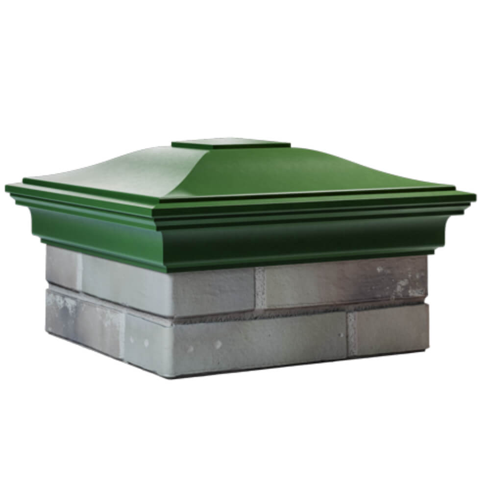 Колпак Zking Монблан Зеленый на столб 1.5х1.5 кирпича (385х385мм) в Улан-Удэ фото