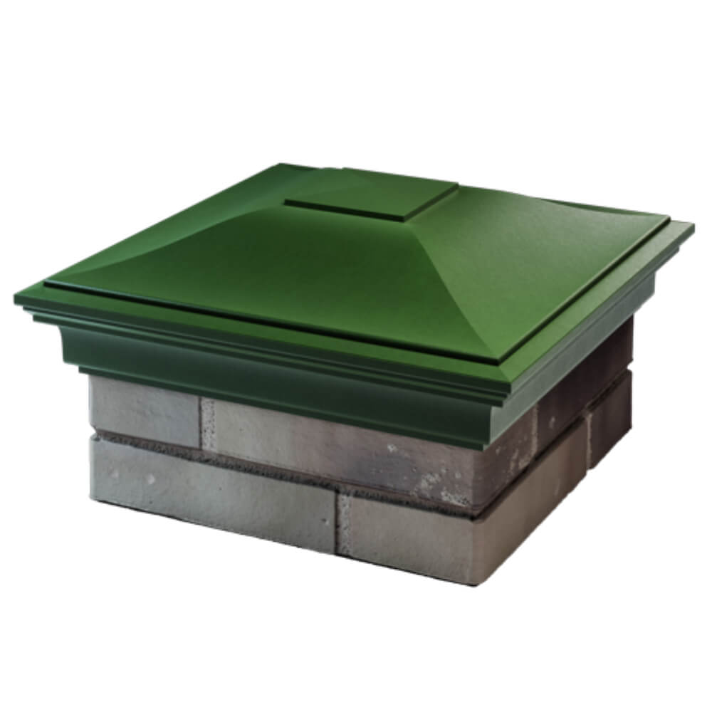 Колпак Zking Монблан Зеленый на столб 1.5х1.5 кирпича (385х385мм) в Улан-Удэ фото