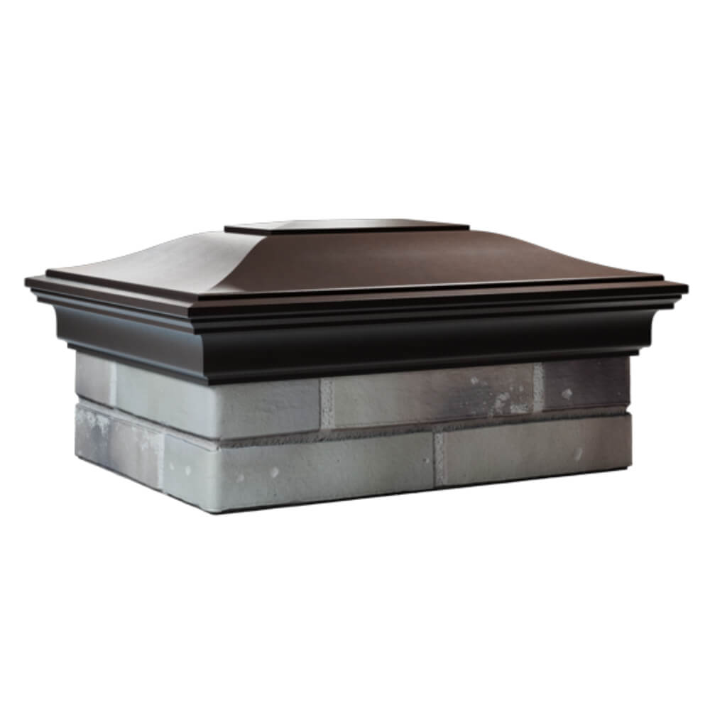 Колпак Zking Монблан Коричневый на столб 2х1.5 кирпича (515х385мм) в Улан-Удэ фото