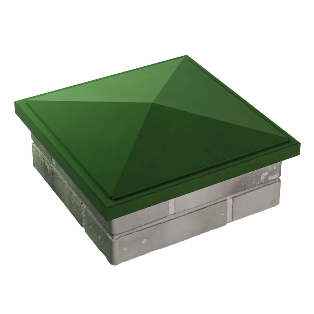 Колпак Zking БонаМоно Зеленый на столб 1.5х1.5 кирпича (385х385, 400х400мм) в Улан-Удэ фото