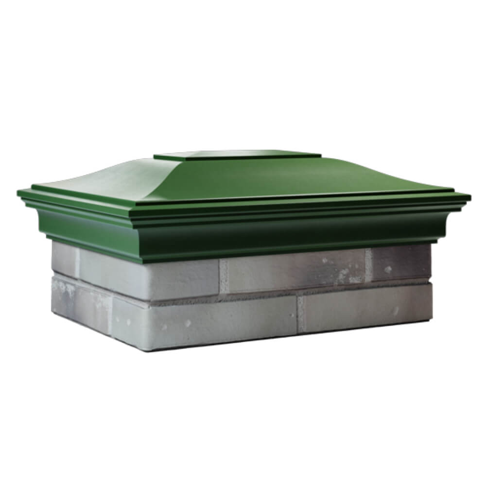 Колпак Zking Монблан Зеленый на столб 2х1.5 кирпича (515х385мм) в Улан-Удэ фото