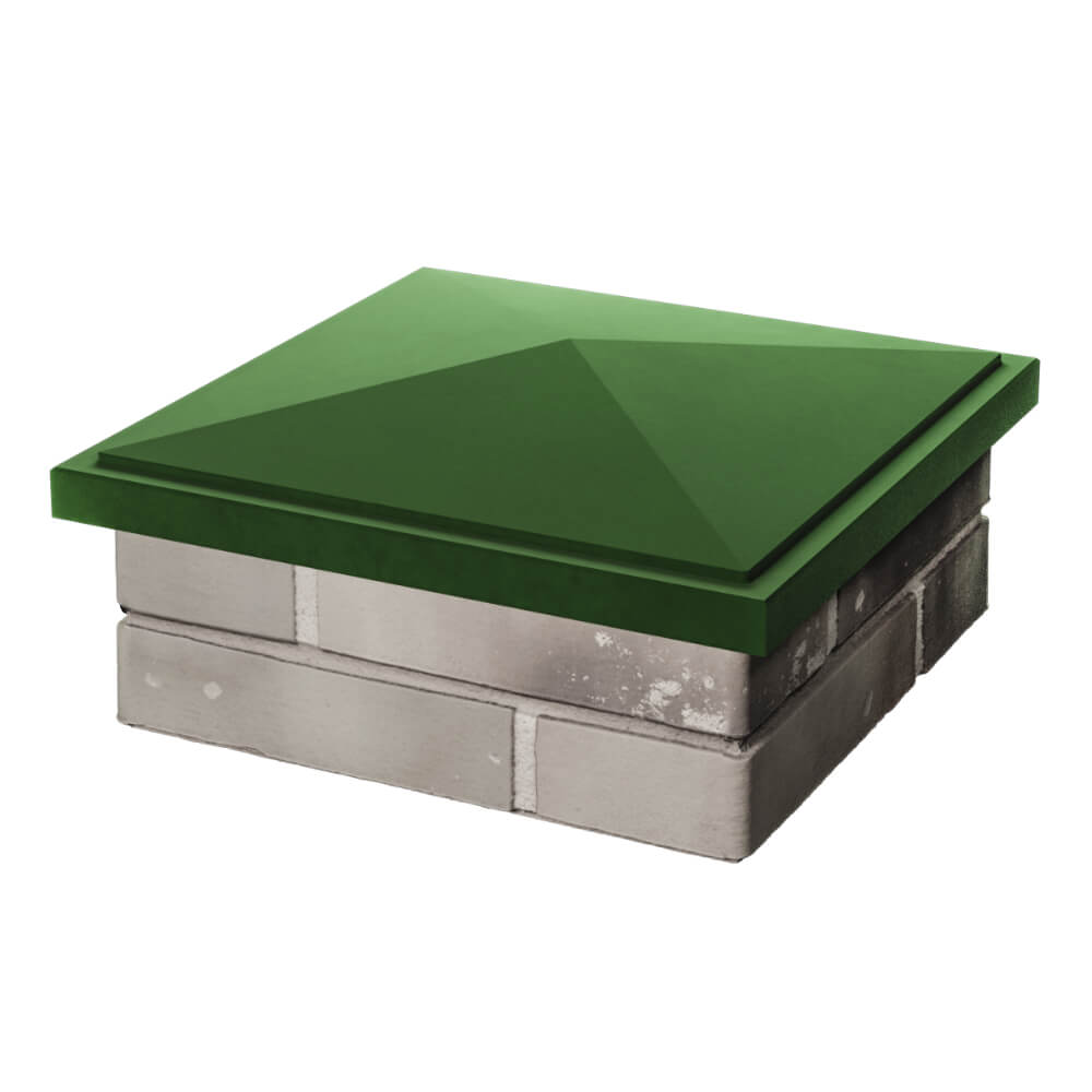 Колпак Zking БонаМоно Зеленый на столб 1.5х1.5 кирпича (385х385, 400х400мм) в Улан-Удэ фото