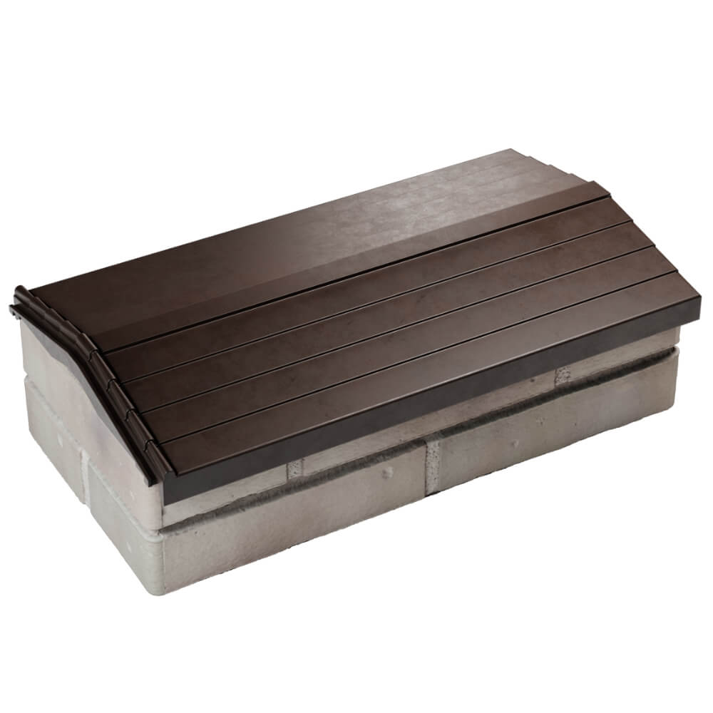 Парапет Zking Бона ХайТек Коричневый с посадкой на 1 кирпич (200/225/255мм) в Улан-Удэ фото