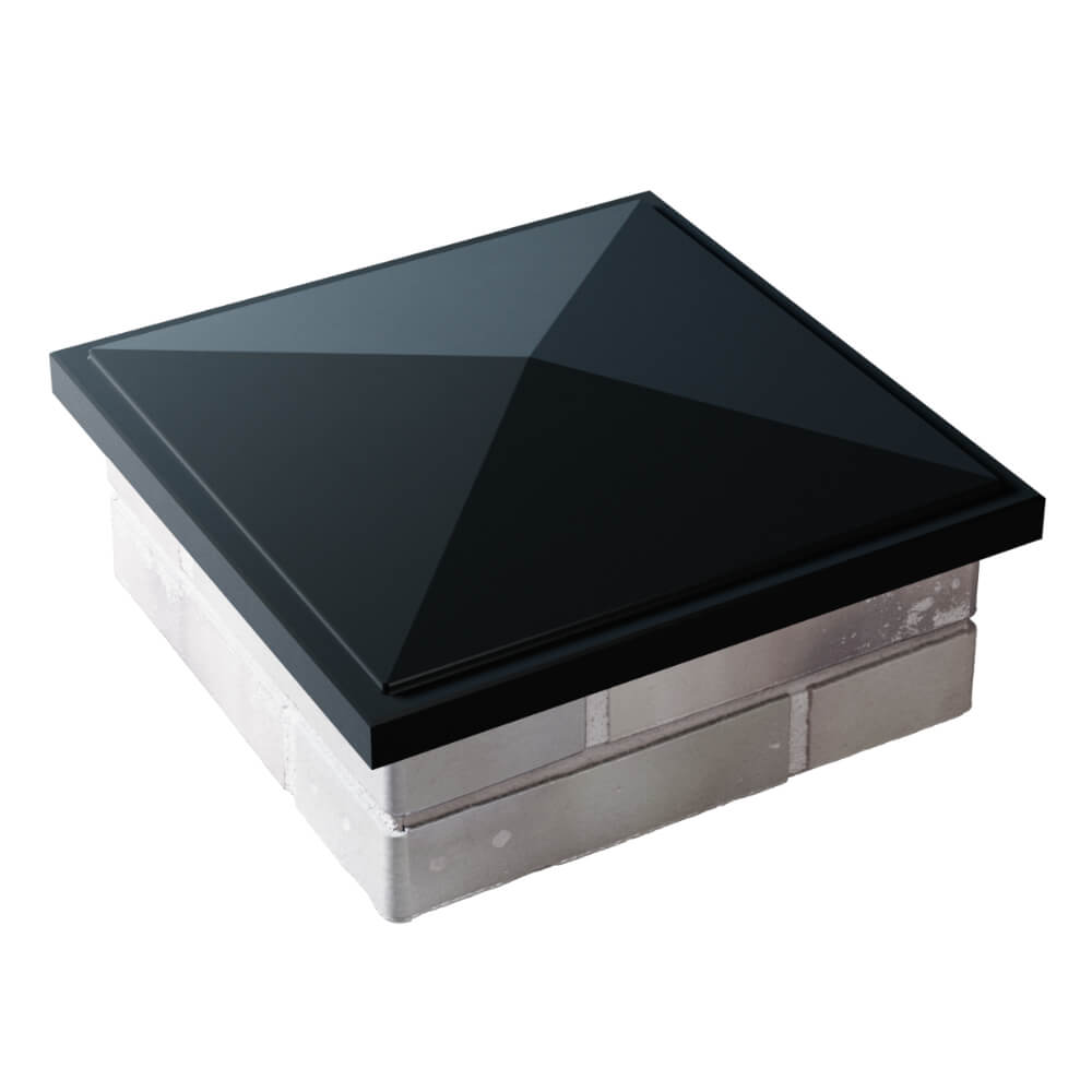 Колпак Zking БонаМоно Черный на столб 1.5х1.5 кирпича (385х385, 400х400мм) в Улан-Удэ фото