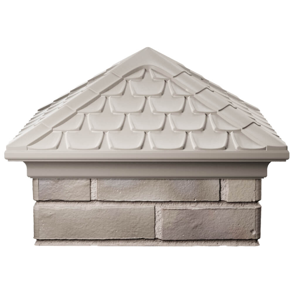 Колпак Zking Эльбрус Бежевый на столб 1.5х1.5 кирпича (385х385мм) Улан-Удэ фото