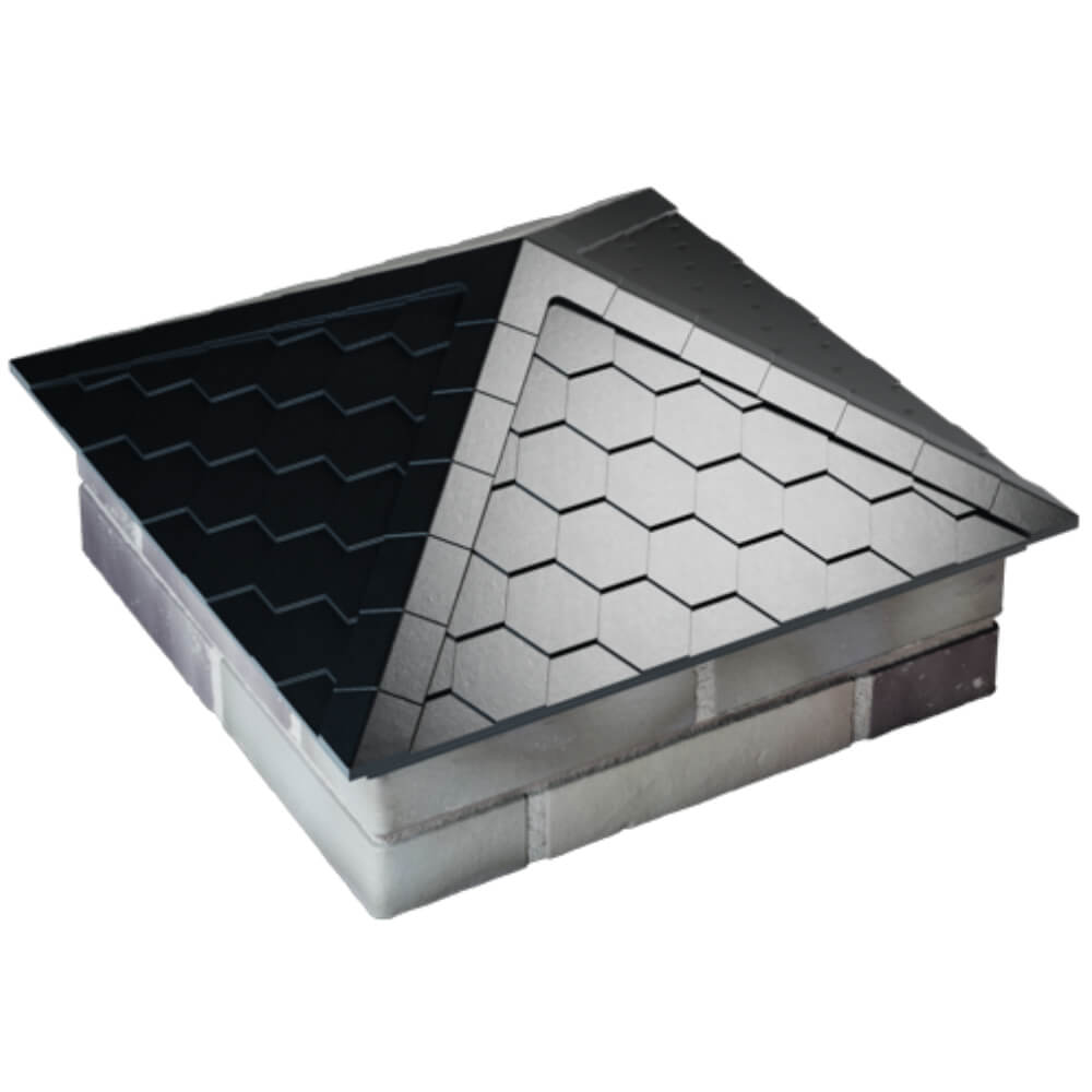 Колпак Zking Эверест Черный на столб 2х2 кирпича (535х535мм) Улан-Удэ фото