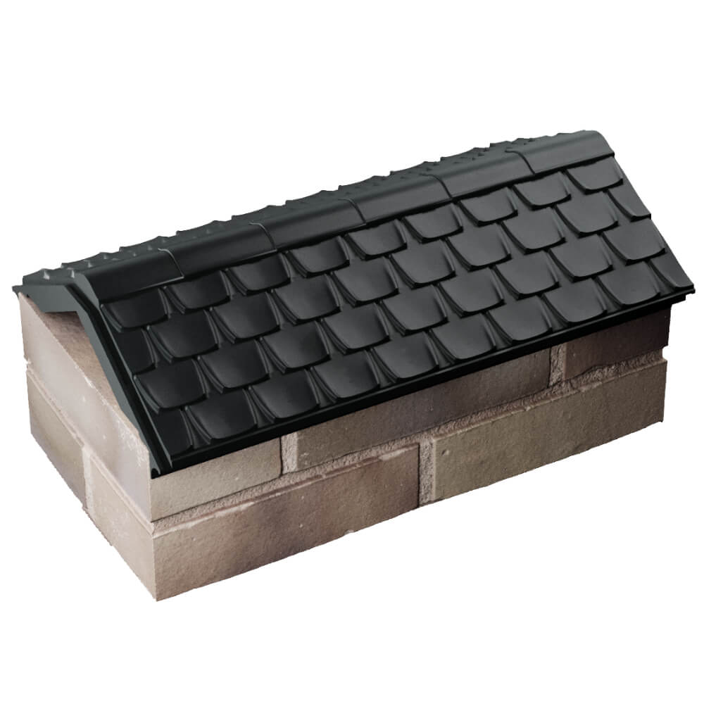 Парапет Zking Эльбрус Черный с посадкой на 1 кирпич (255мм) в Улан-Удэ фото