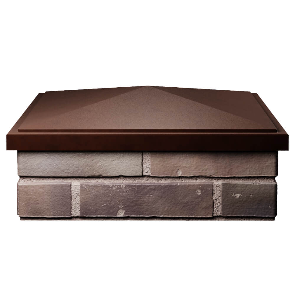 Колпак Zking БонаМоно Коричневый на столб 2х2 кирпича (515х515, 530х530мм) Улан-Удэ фото