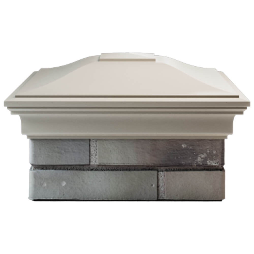 Колпак Zking Монблан Бежевый на столб 1.5х1.5 кирпича (385х385мм) Улан-Удэ фото