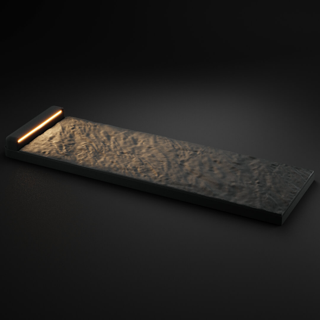 LED Светильник для шаговой плиты STONE Графитовый Серый 330х75х98мм в Улан-Удэ фото