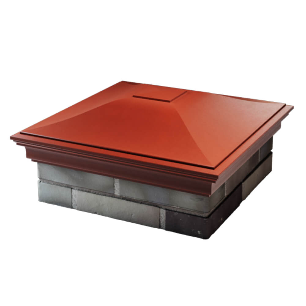 Колпак Zking Монблан Красный на столб 2х2 кирпича (515х515мм) в Улан-Удэ фото