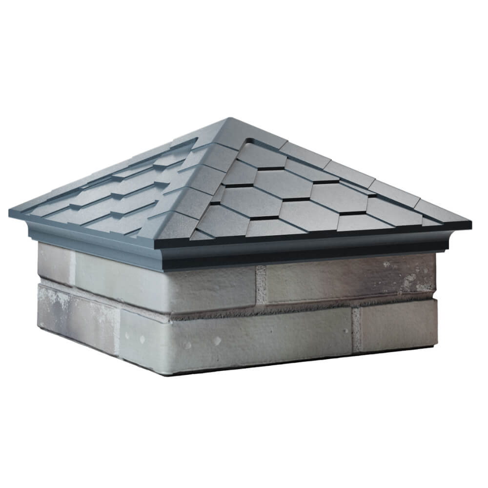 Колпак Zking Эверест Серый на столб 1.5х1.5 кирпича (390х390мм) в Улан-Удэ фото