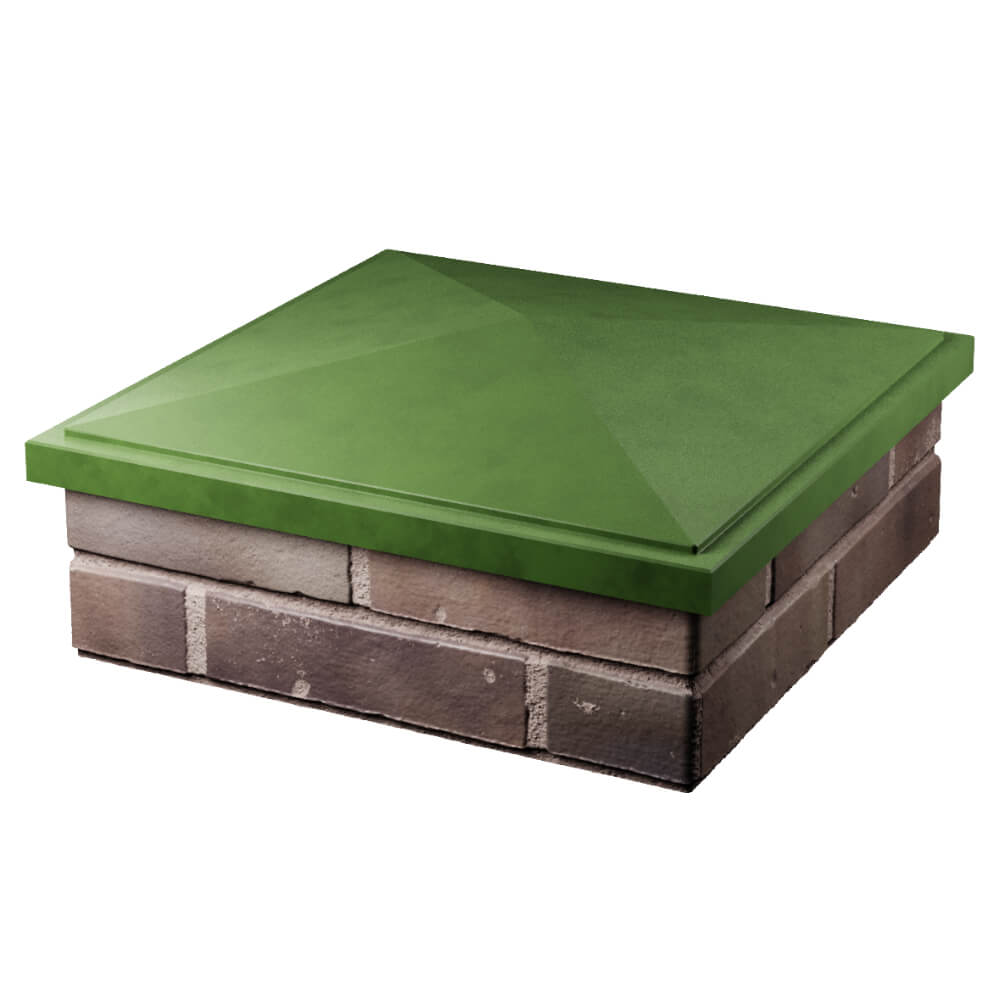 Колпак Zking БонаМоно Зеленый на столб 2х2 кирпича (515х515, 530х530мм) в Улан-Удэ фото