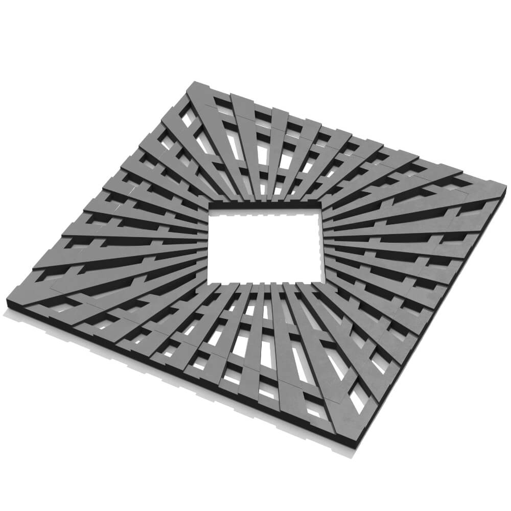 Приствольная решетка для дерева ZKING ATMOSPHERE 1.2х1.2м Серая в Улан-Удэ фото