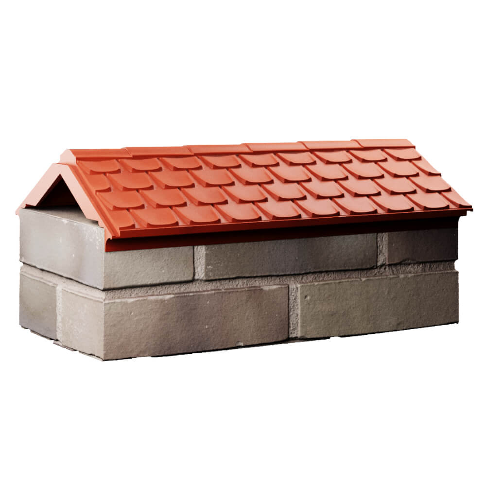 Парапет Zking Эльбрус Красный с посадкой на 1 кирпич (255мм) Улан-Удэ фото