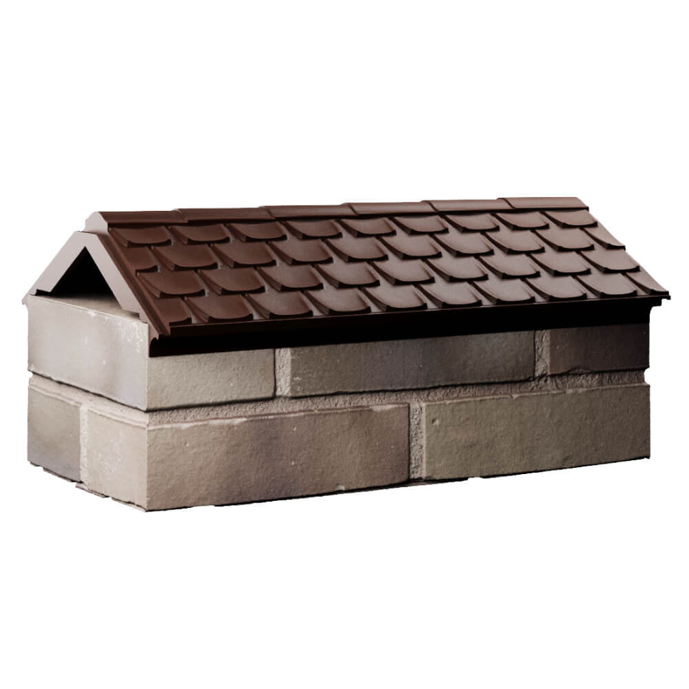 Парапет Zking Эльбрус Коричневый с посадкой на 1 кирпич (255мм) Улан-Удэ фото