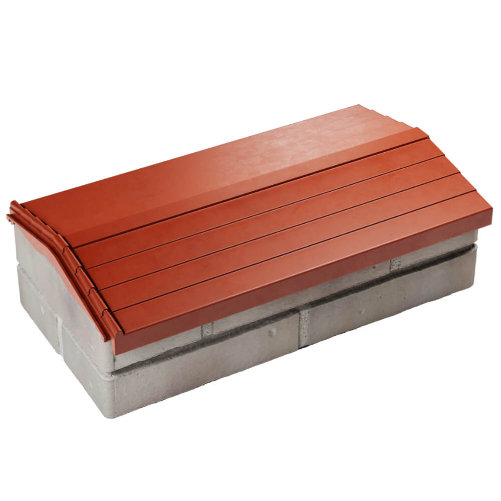 Парапет Zking Бона ХайТек Красный с посадкой на 1 кирпич (200/225/255мм) в Улан-Удэ фото