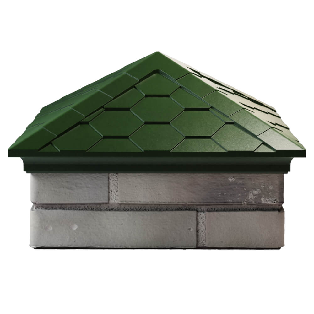 Колпак Zking Эверест Зеленый на столб 1.5х1.5 кирпича (390х390мм) Улан-Удэ фото