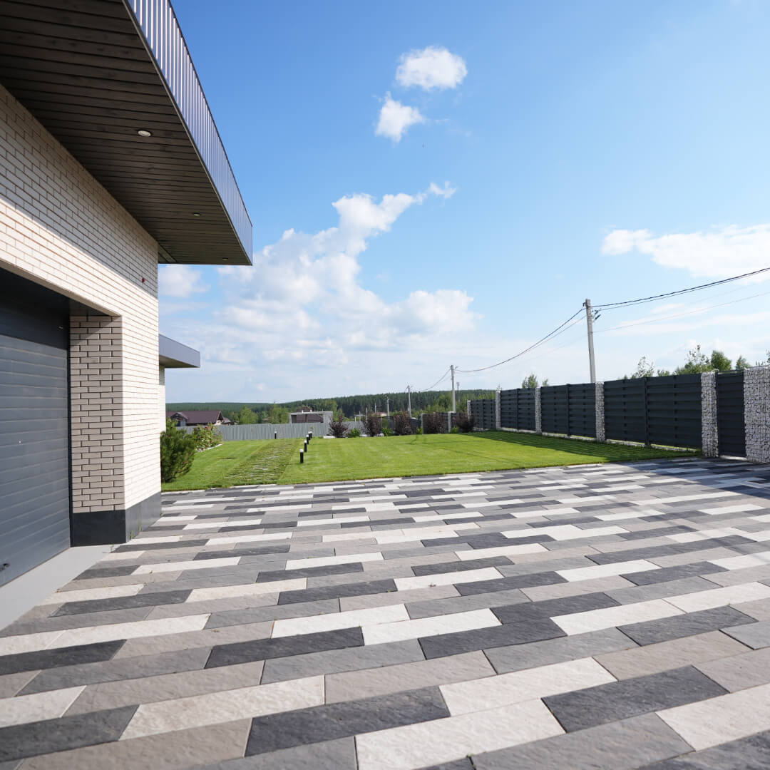 Шаговая плита STONE Светлая Галька 990х330х55мм в Улан-Удэ фото