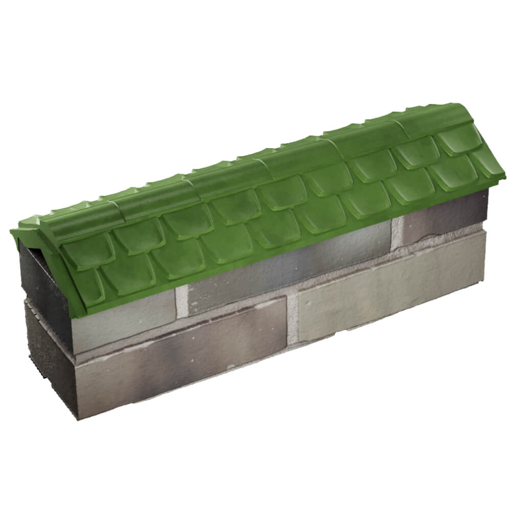 Парапет Zking Эльбрус Зеленый с посадкой на 0.5 кирпича (130мм) в Улан-Удэ фото